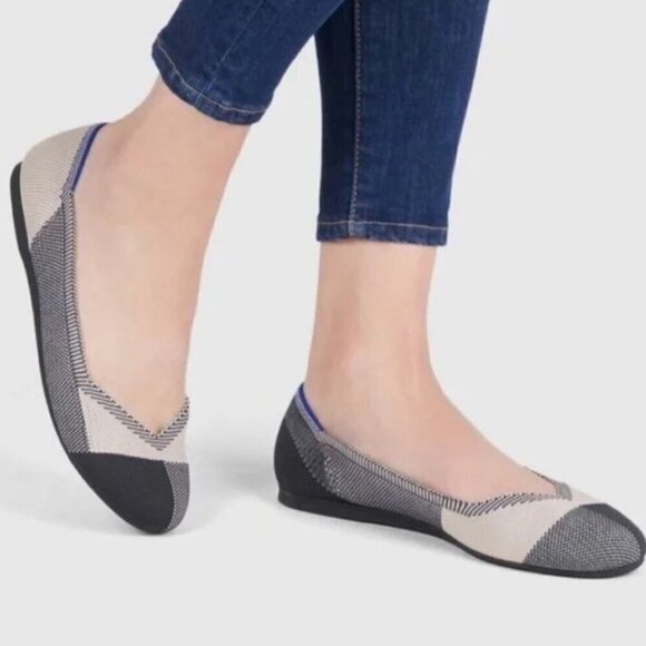 💕ROTHY'S💕 The Flats Cap Toe ~ Buffalo Plaid 11.5 - Picture 3 of 14